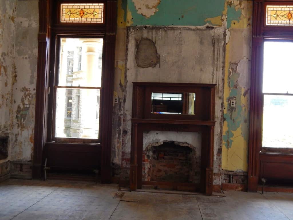 Ohio State Reformatory old fireplace