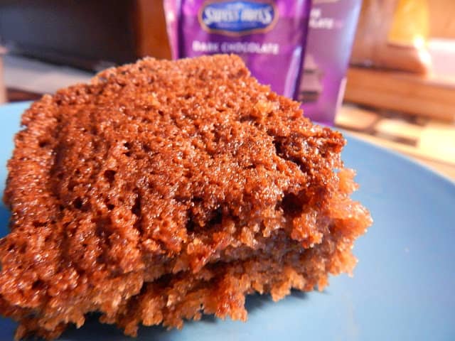 Newfoundland Chocolate Swiss Miss Cake slice and serve