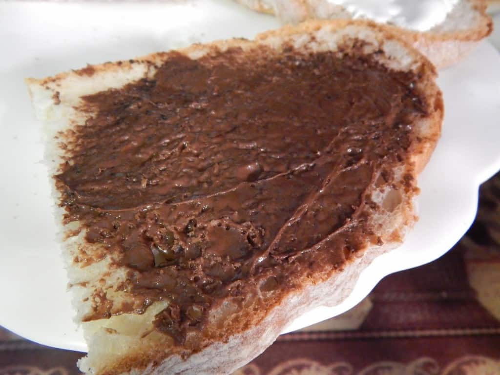 Dessert Panini Recipe spread nutella