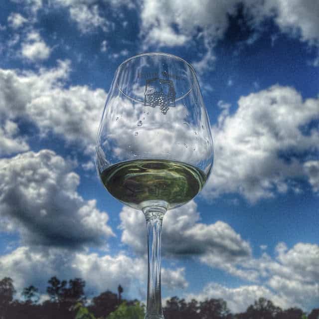 Bloomington, Indiana butler winery glass