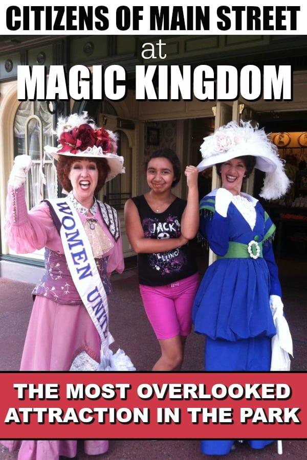 Think Magic Kingdom attractions are just shows and rides? Nope! Meeting the Citizens of Main Street in Magic Kingdom at Disney World is the most overlooked attraction. Here's why.