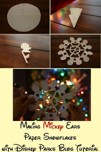 Disney Mickey Mouse Paper Snowflake Craft Tutorial