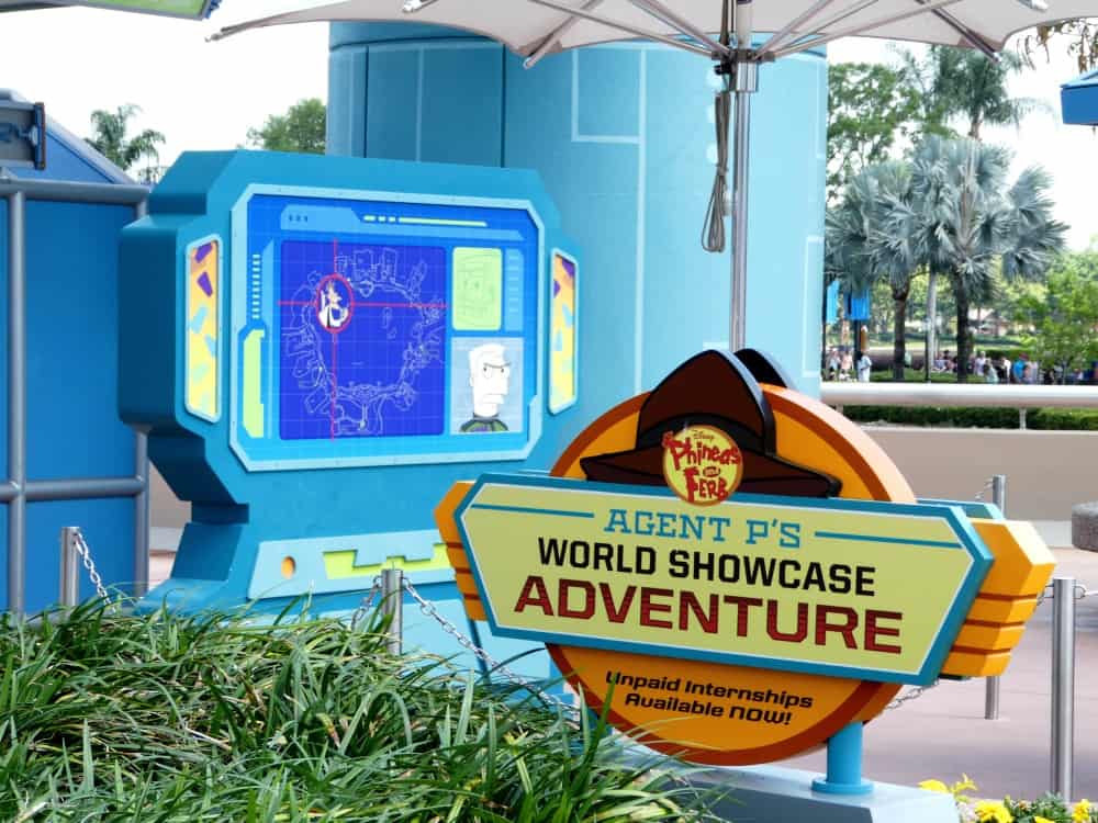  Free interactive park games at Disney World: Agent P's World Showcase Adventure