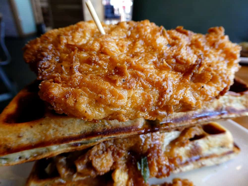 TR Fire Grill Chicken and waffles