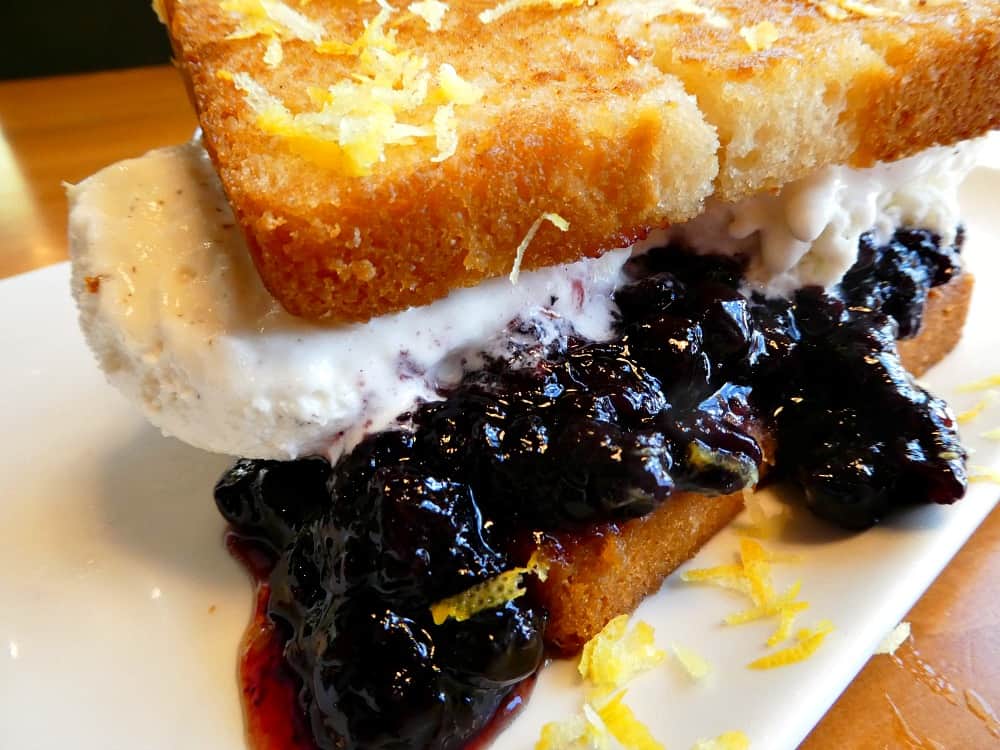 TR Fire Grill Lemon Blueberry pound cake
