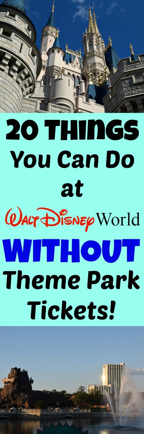 20 Things at Disney without theme park tickets