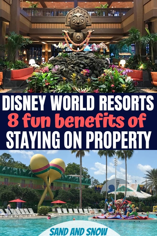 Planning your Disney World vacation and not sure whether to stay on-property or not? Here are eight fun benefits of staying at a Disney World Resort! #Disney #DisneyPlanning #Travel #FamilyTravel #Orlando #VisitOrlando #VisitFL #WDW 
