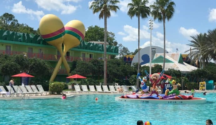 Benefits of staying at a Disney World Resort: fun resort pools