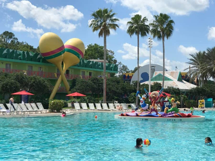 Benefits of staying at a Disney World Resort: fun resort pools