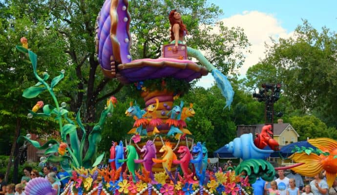 How to skip the lines at Disney -Festival of Fantasy Parade Ariel