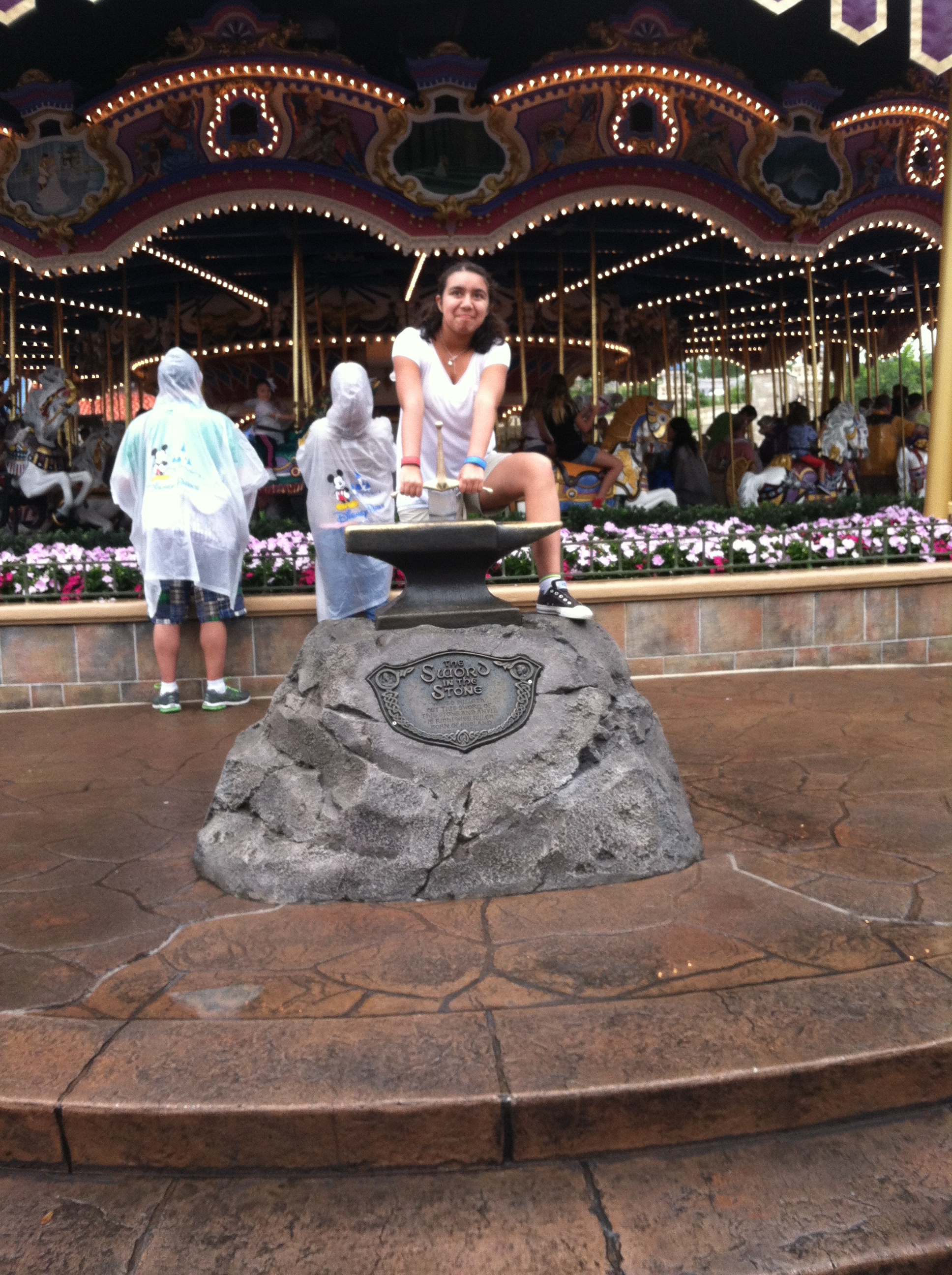Sword and the Stone show at Magic Kingdom. Are you strong enough to pull it?