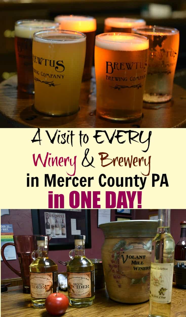 A visit to every Mercer County PA winery and brewery in one day!