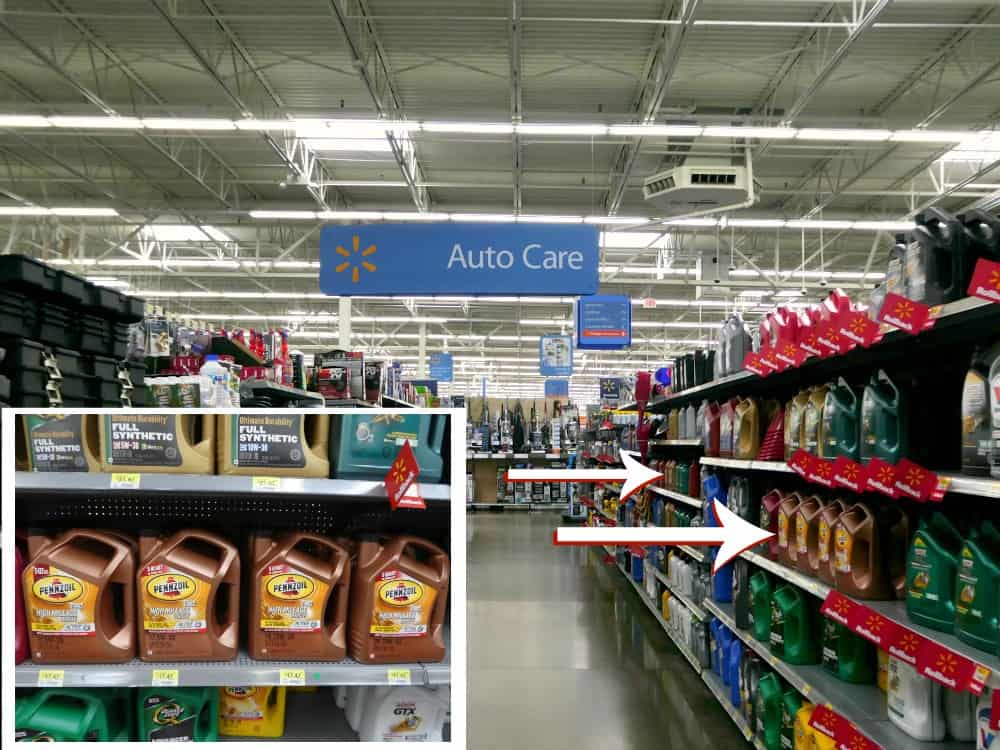 Penzoil High Mileage Vehicle WalMart shelf 