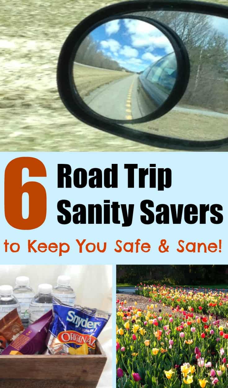 6 road trip sanity savers to keep you safe and sane for the next time you kit the road! From tech to snacks and maintaining your vehicle, these are tips you definitely need to use!