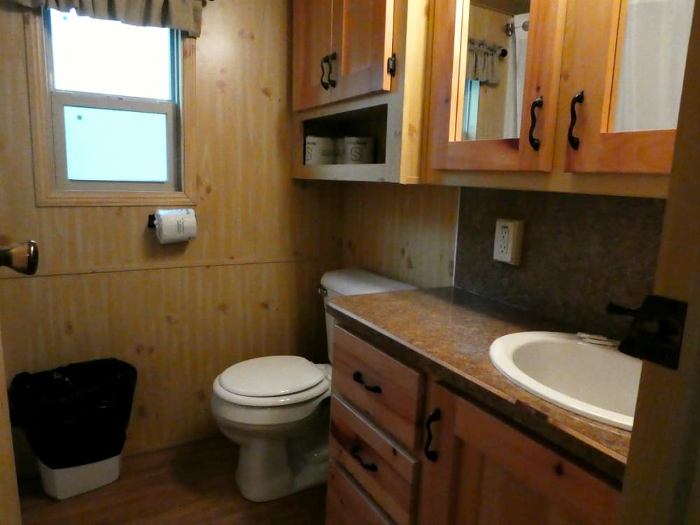 Lake Rudolph Cabin Bathroom