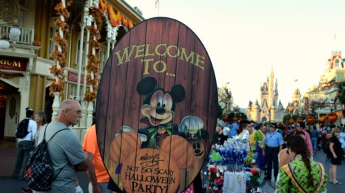 Mickey's Not So Scary Halloween Party Sign