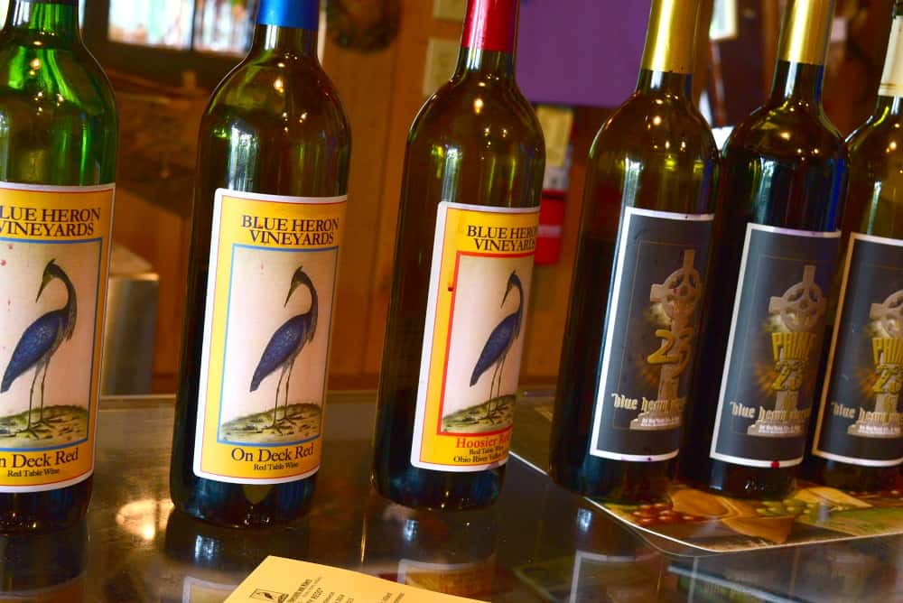 Perry County Indiana Blue Heron Winery Wines