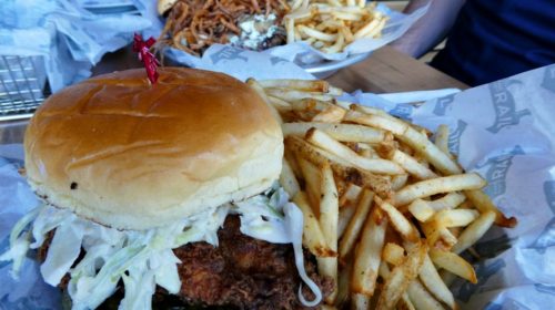 The Rail The County Line Chicken Sandwich