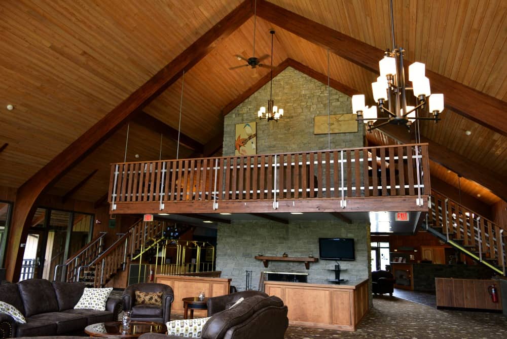 Burr Oak Lodge Lobby with Loft