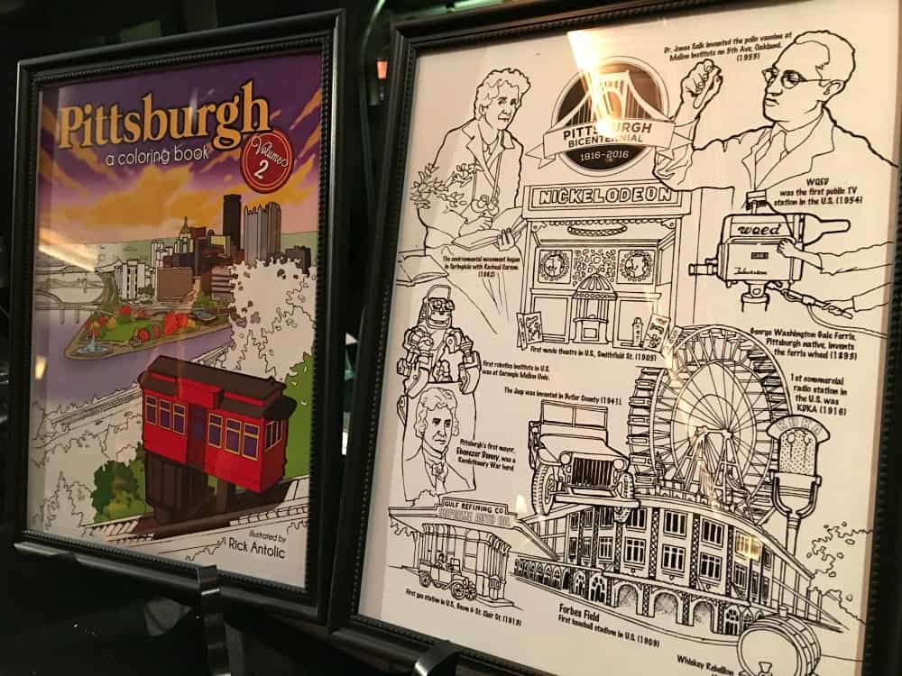 Pittsburgh adult coloring books