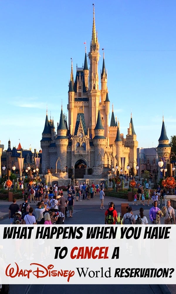  What does happen if you have to cancel a Walt Disney World reservation? Here's the breakdown on Disney's policy including what steps you need to take.