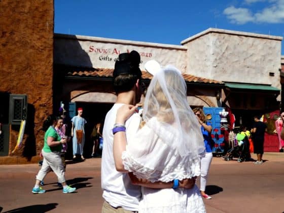 Epcot Wedding couple