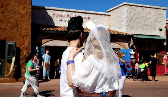 Epcot Wedding couple