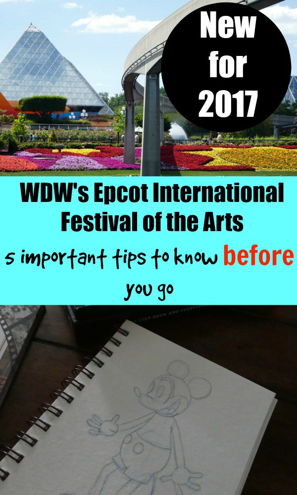 Making plans to hit the new Epcot Festival of the Arts? Here's five important tips to know before you go - especially if you have kids!