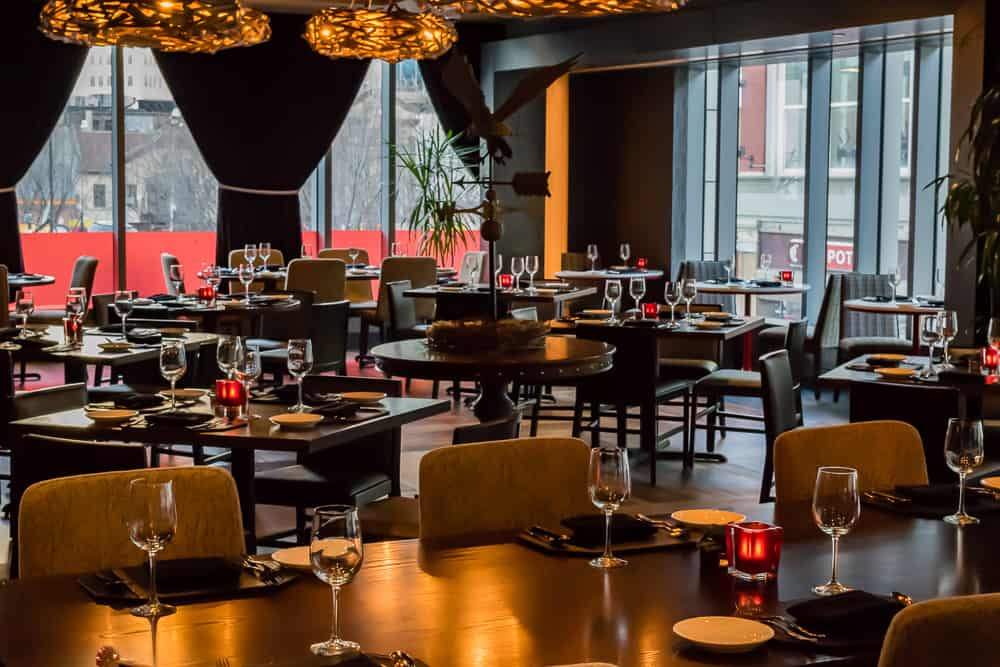 Revel + Roost dining area in Roost