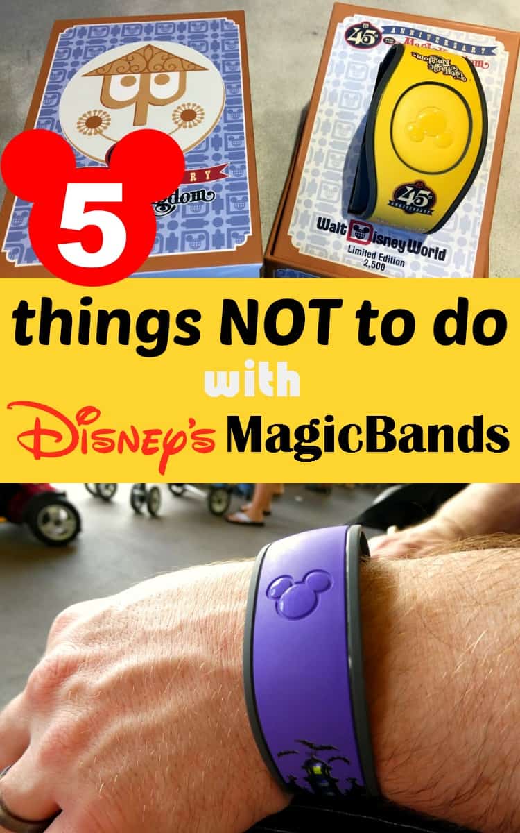 It's so much fun learning what Walt disney World MagicBands can do, but here's a list of 5 things not to do with them!