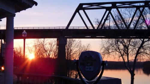 Marietta, Ohio at sunrise