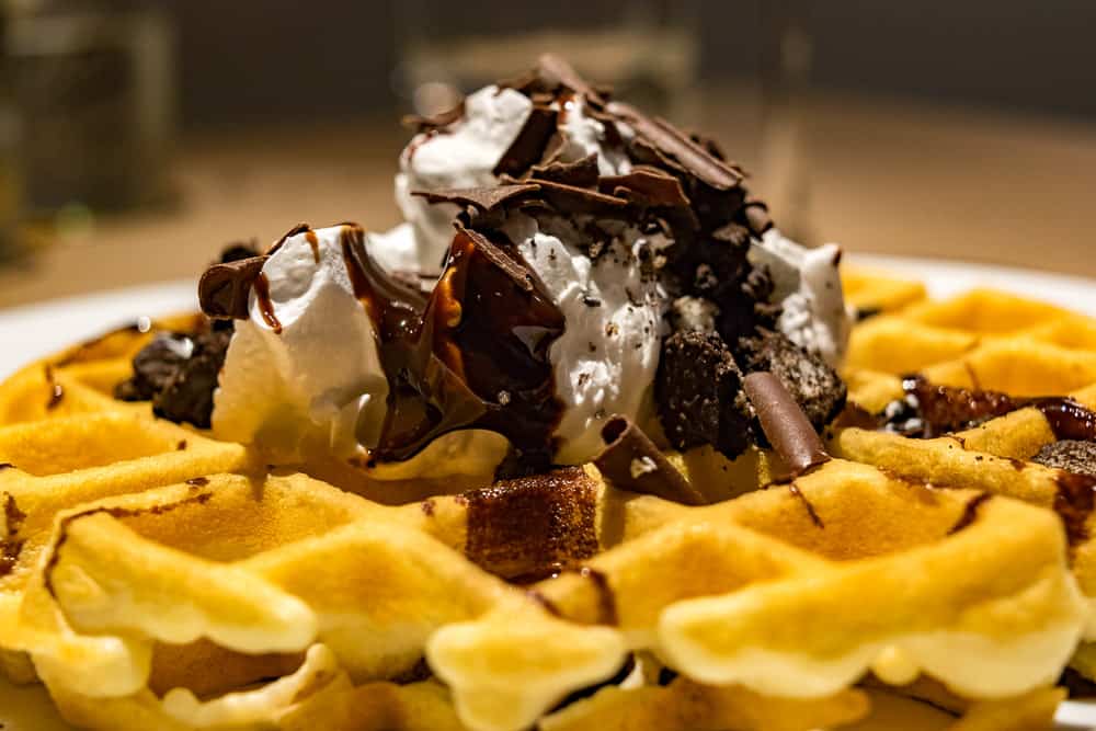 Braddock's Pittsburgh Brasserie Belgian Waffle station