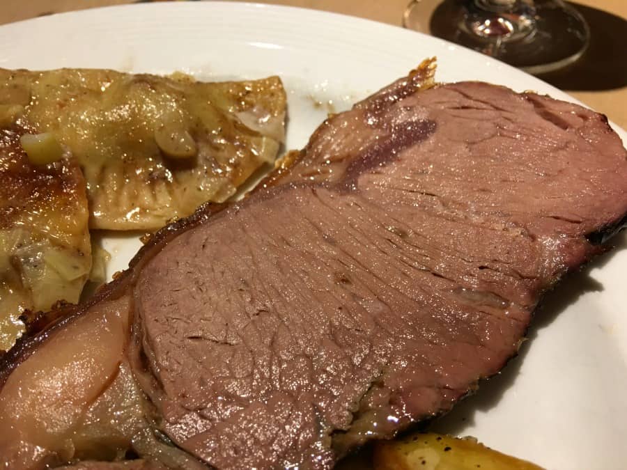 Braddock's American Brasserie Mother's Day Brunch Garlic Crusted Beef