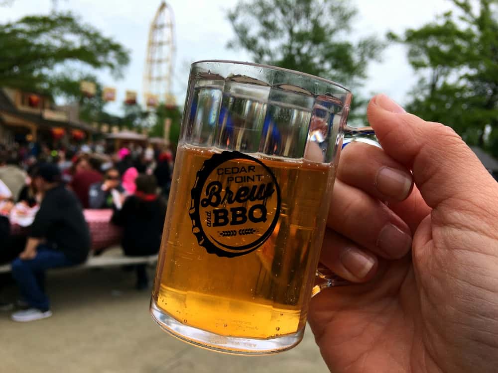 Cedar Point Brew and BBQ Coaster Thrills and Foodie Delights Sand