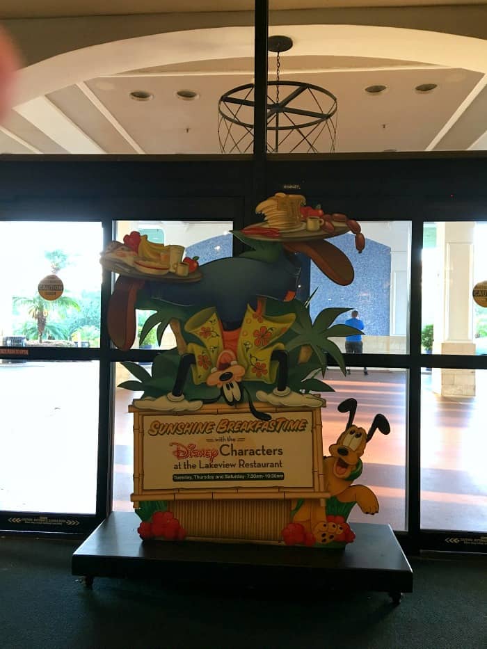 Wyndham Lake Buena Vista Character Breakfast