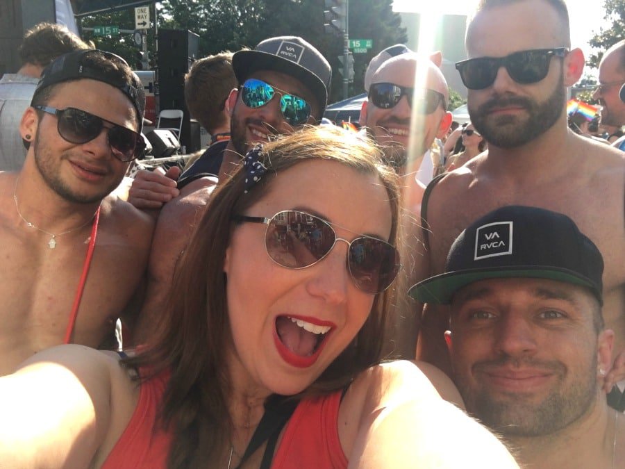 smiling at 2017 Nation's Capital Pride Fest Parade