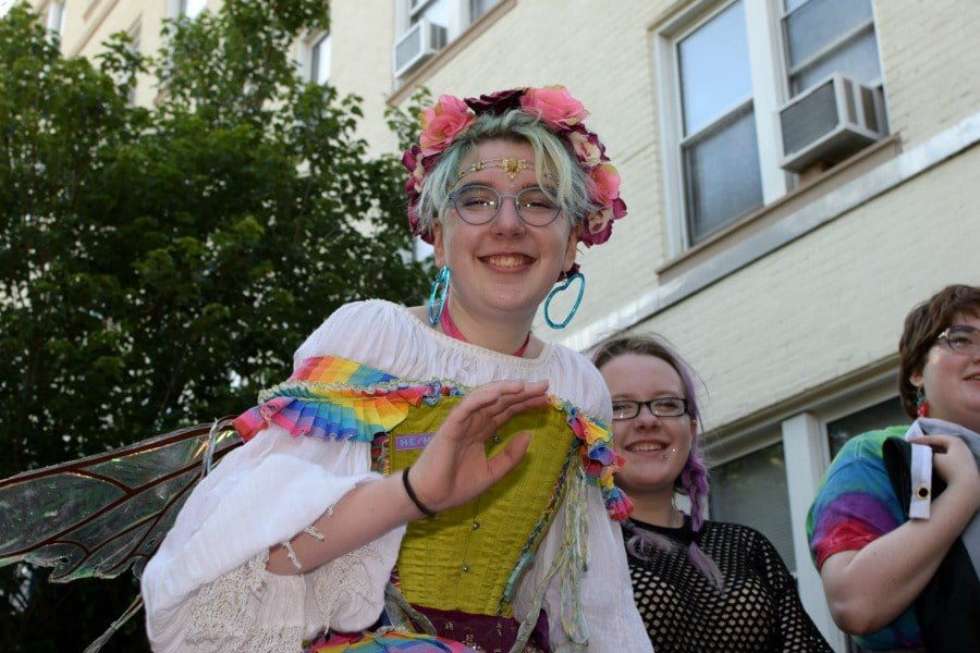 pretty girl with a pretty smile at 2017 Nation's Capital Pride Fest Parade