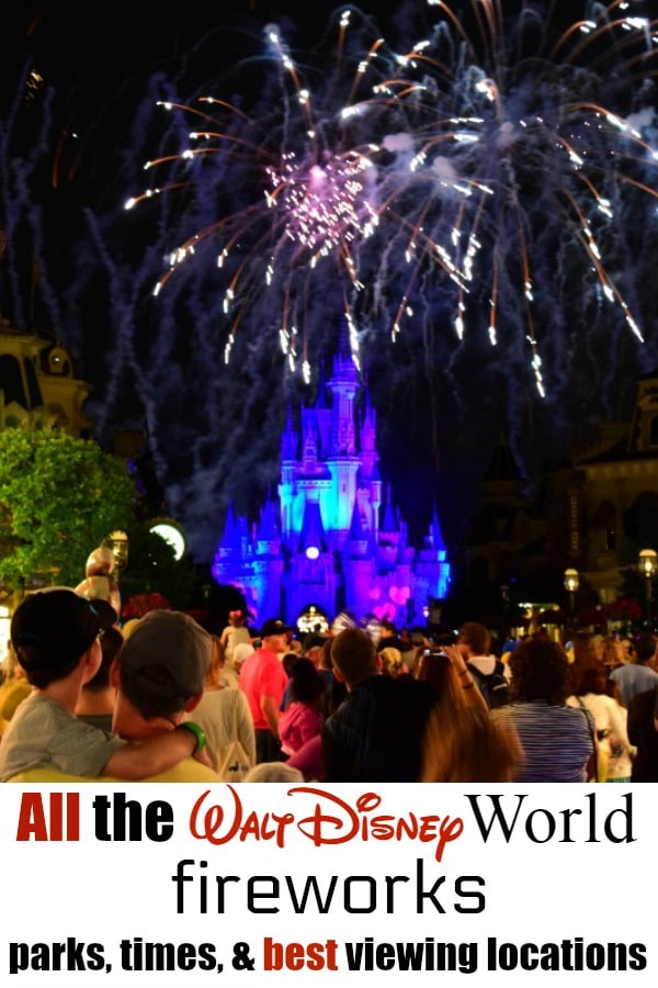 Need the scoop on Walt Disney World fireworks? Here's all of the WDW fireworks shows including locations, times, and best viewing areas! Includes information on holiday fireworks at Disney World.