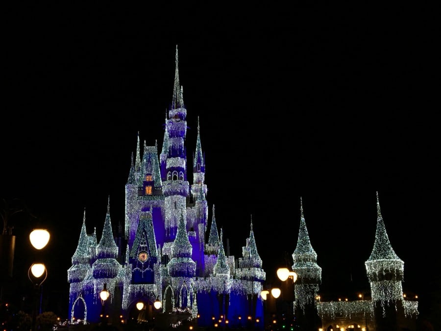 Christmas at Disney World Cinderella Castle