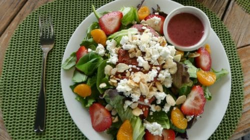 Pine Tree Barn Strawberry Salad Wayne County Ohio.