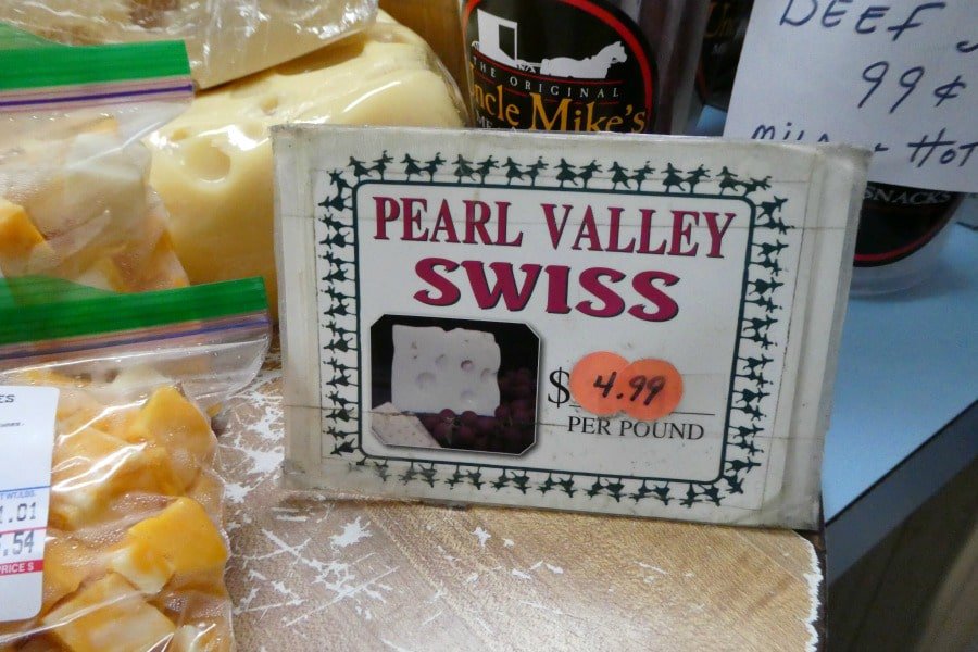 Pearl Valley Swiss Cheese at Shisler's.