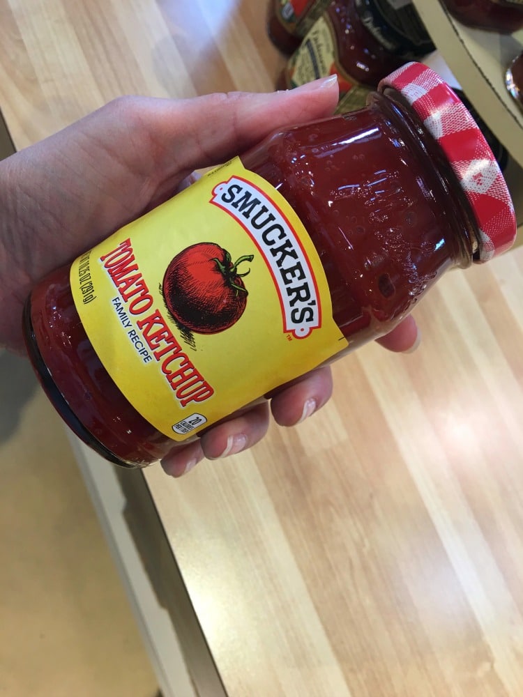 Ketchup in a glass jar?