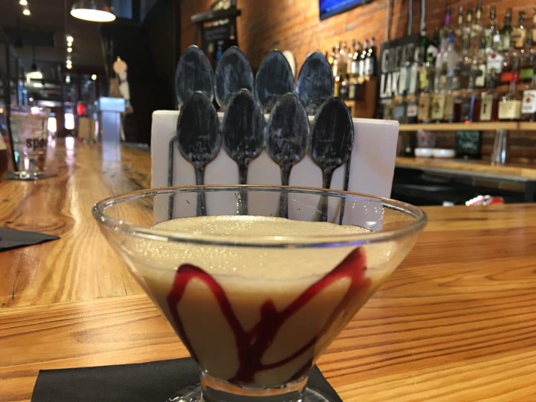 A decadent, chocolate cocktail at Spoon Market in Wooster, Ohio