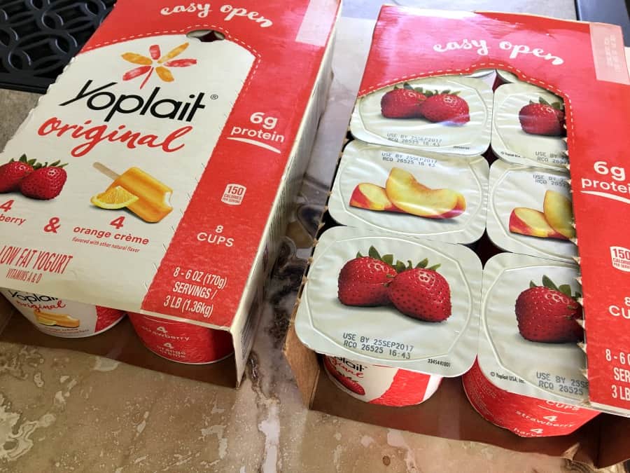 Yoplait Multipacks Strawberry Peach
