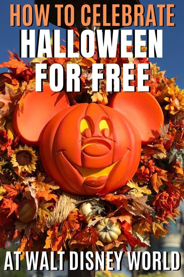 Headed to Walt Disney World for Halloween and looking to save some serious money? From free trick-or-treating to photo opps, here are the best free ways to celebrate Halloween at Disney World! #Disney #FamilyTravel #Halloween #HalloweenatDisney #Orlando #Florida #FreeatDisney