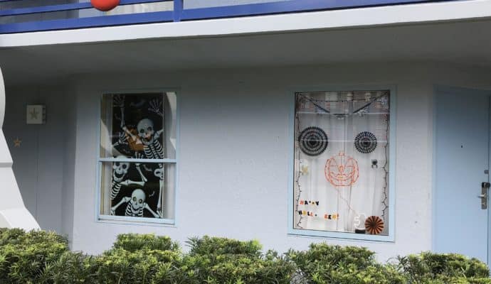 Walt Disney World Resort Halloween room decorations. 