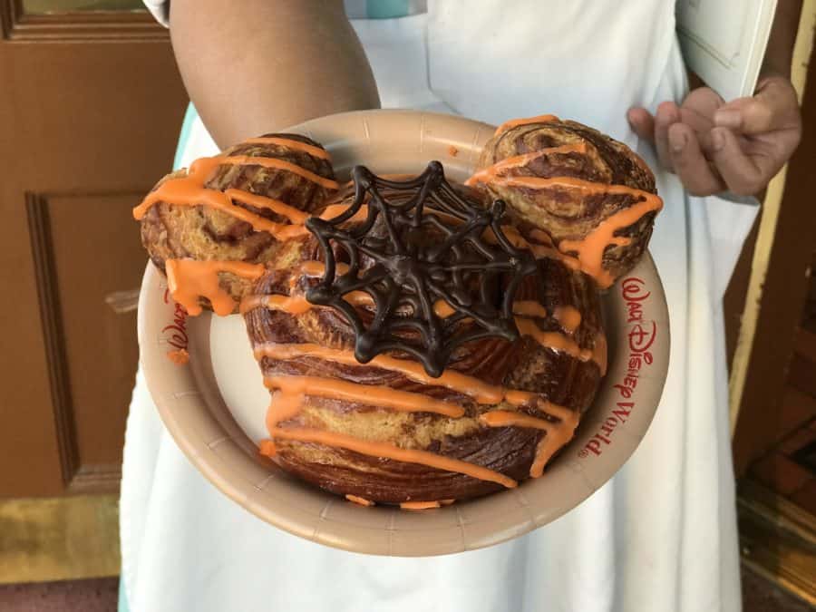 Halloween Mickey cinnamon roll