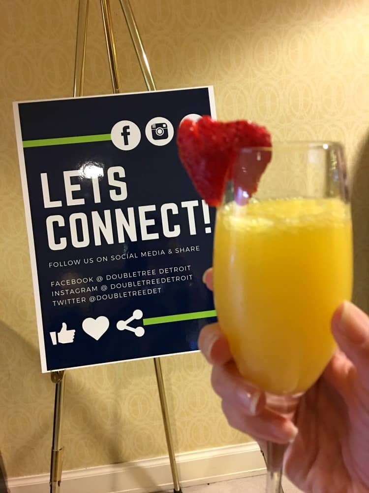 TLE Detroit Cocktails and DoubleTree Suites Downtown Detroit - Fort Shelby Social Media Info.