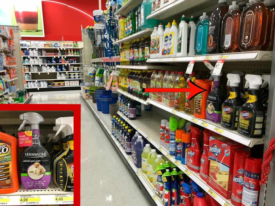 where to find PETMASTER carpet pet stain remover at Target