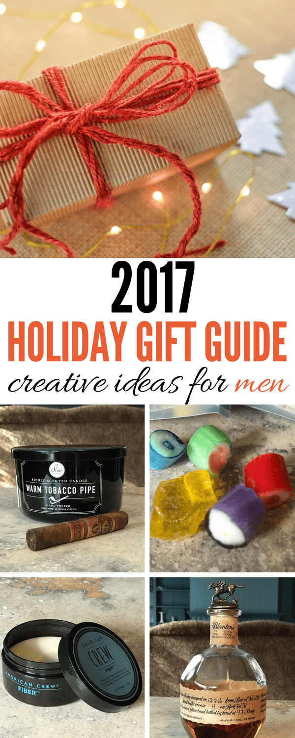 Looking for creative gift ideas for the man in your life? Here's our favorites - a 2017 holiday gift guide for men with no socks or underwear included!